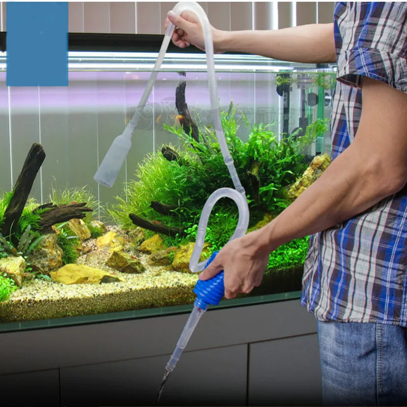 Marine Aquarium Vacuum - Aquarium Sifonstofzuiger, Handmatige grindreiniger, Waterververser, Visbak