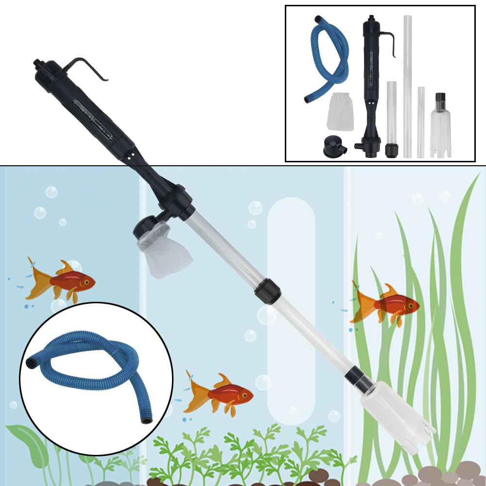 Marine Aquarium Vacuum - Elektrische Waterwisselpomp Grind Cleaner Tool Aquarium