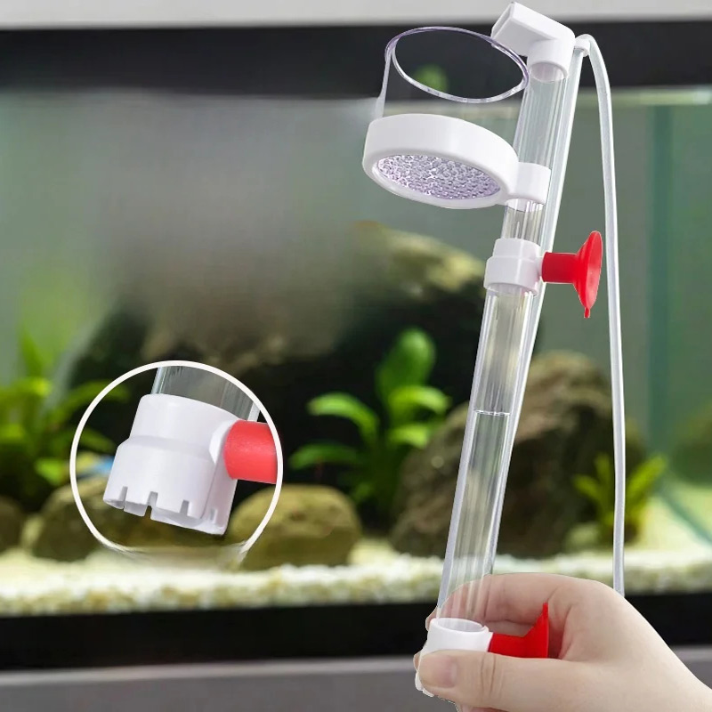 Marine Aquarium Vacuum - Visafvalverzamelaar Aquarium Bodempoepreiniger Watercirculatiefiltersysteem Sifon Grindstofzuiger
