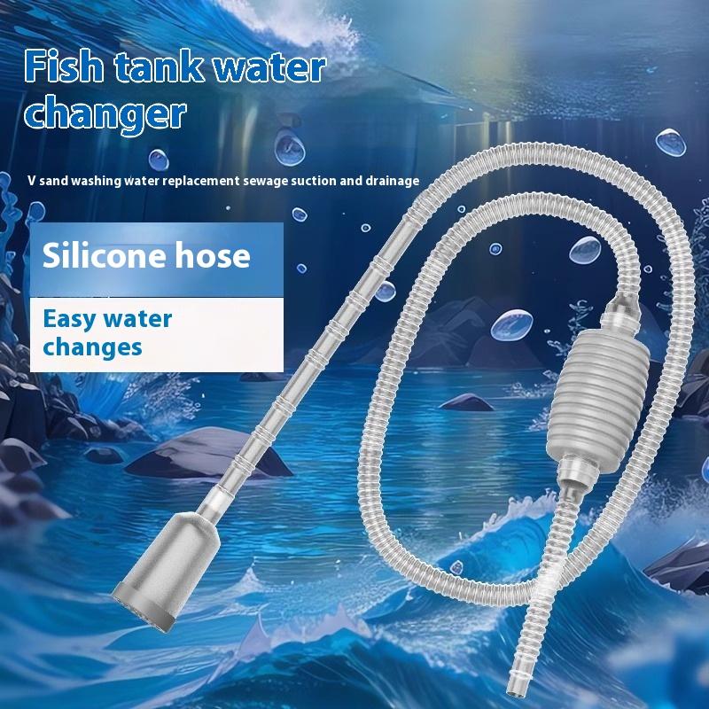 Marine Aquarium Vacuum - 1 Stuks Efficiënte Stille Semi-Auto Aquarium