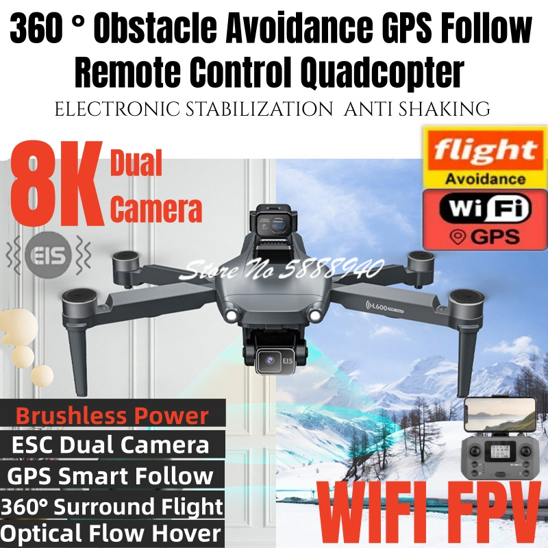 Overflow Box Dual - 360 ° Obstakelvermijdende GPS Smart Follow