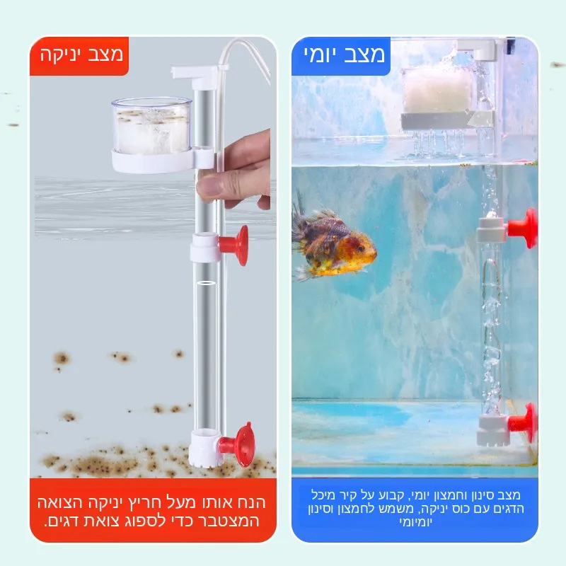 Marine Aquarium Vacuum - Aquariumafvalreiniger Bodemreiniger Watercirculatiefiltratiesysteem Sifon Grindstofzuiger Dierbenodigdheden