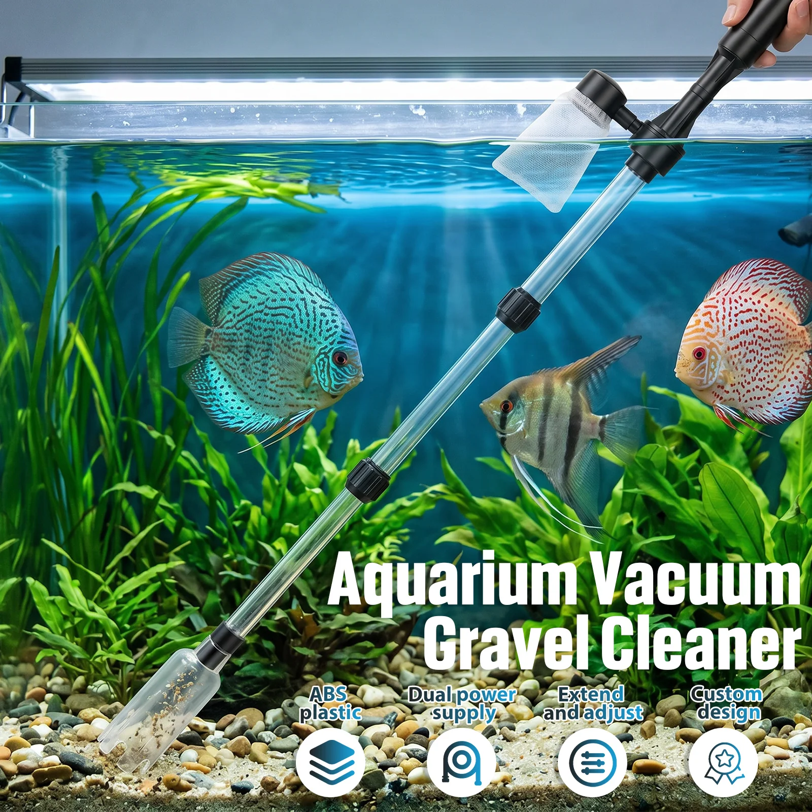 Aquariumstofzuiger grindreinig - Marine Aquarium Vacuum recensie en prijs