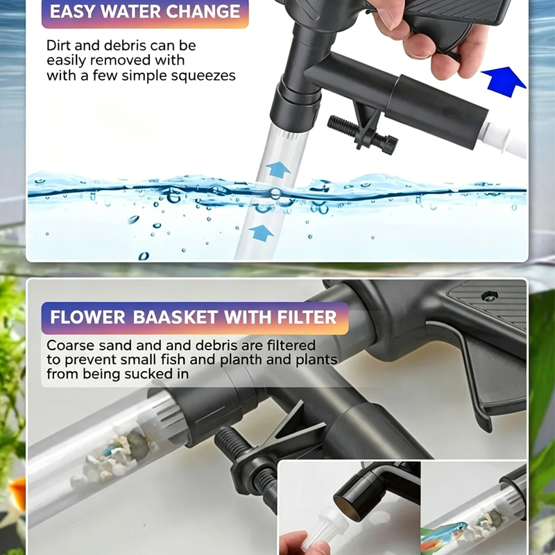 Aquarium Visbak Waterwisselpom - Marine Aquarium Vacuum recensie en prijs