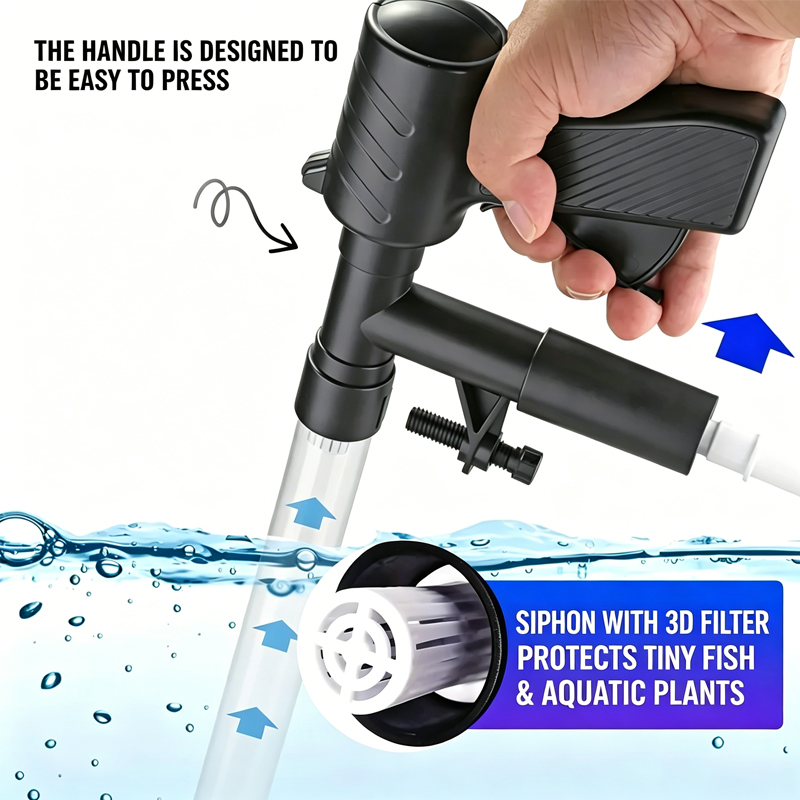Aquarium Visbak Waterwisselpom - Marine Aquarium Vacuum recensie en prijs