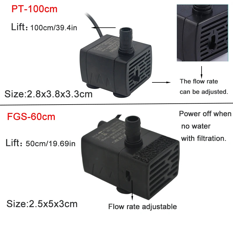 USB Aquarium Dompelpomp, 5V 5W - Marine Aquarium Nano recensie en prijs