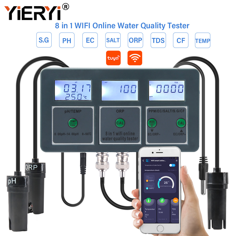 Yieryi WiFi Tuya Smart PH ORP  - Marine Aquarium Water Analyzer recensie en prijs