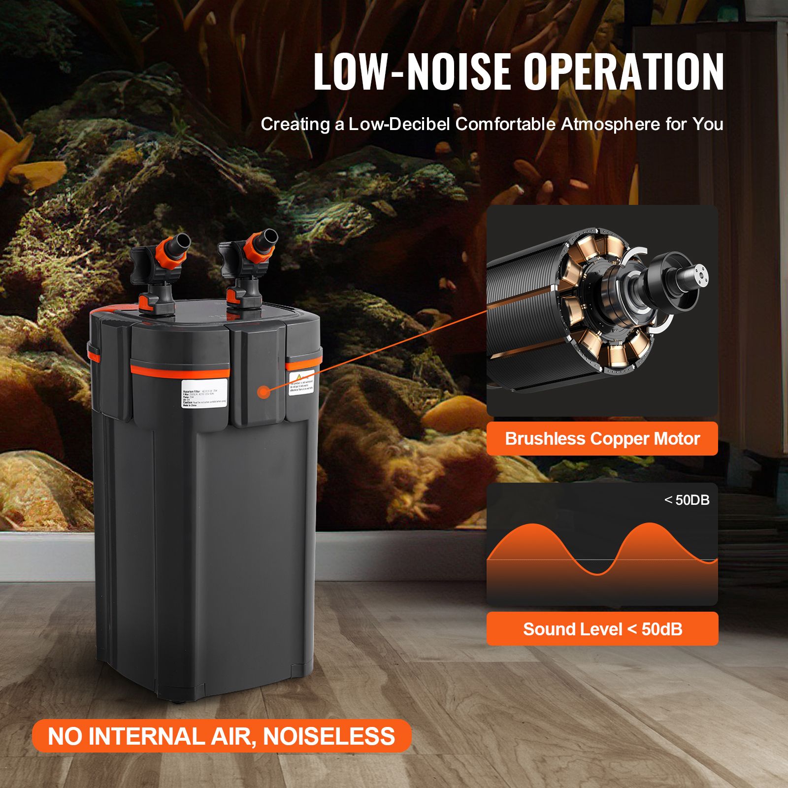 Aquariumfilter 528GPH, 5-traps - Marine Aquarium Nano recensie en prijs